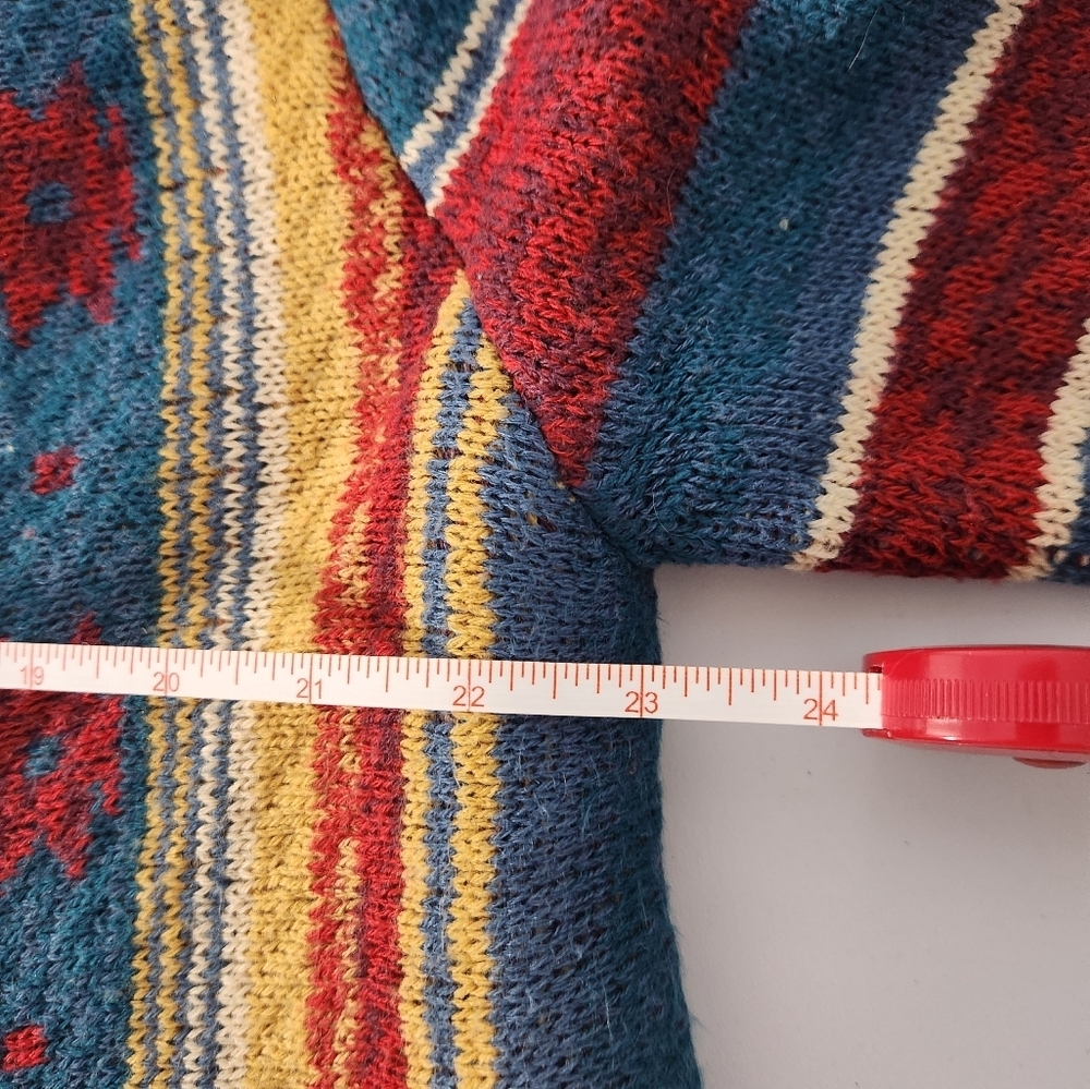 Back In The Saddle Multicolor Striped Cardigan, Size 1x - Picture 5 of 7